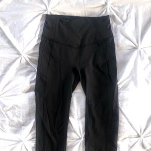 Lululemon 25” Black Leggings Size 6